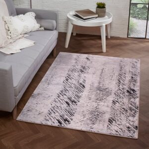 Arabella Imperial 120x170cm Damask Pattern Rug In Black